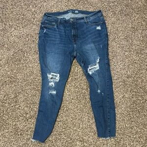 Old Navy Extra High Waisted Rockstar Skinny Jeans Size 18